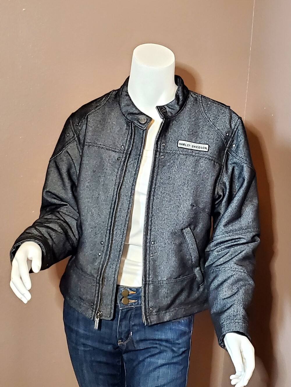 HARLEY DAVIDSON Biker Riding Jacket size XS